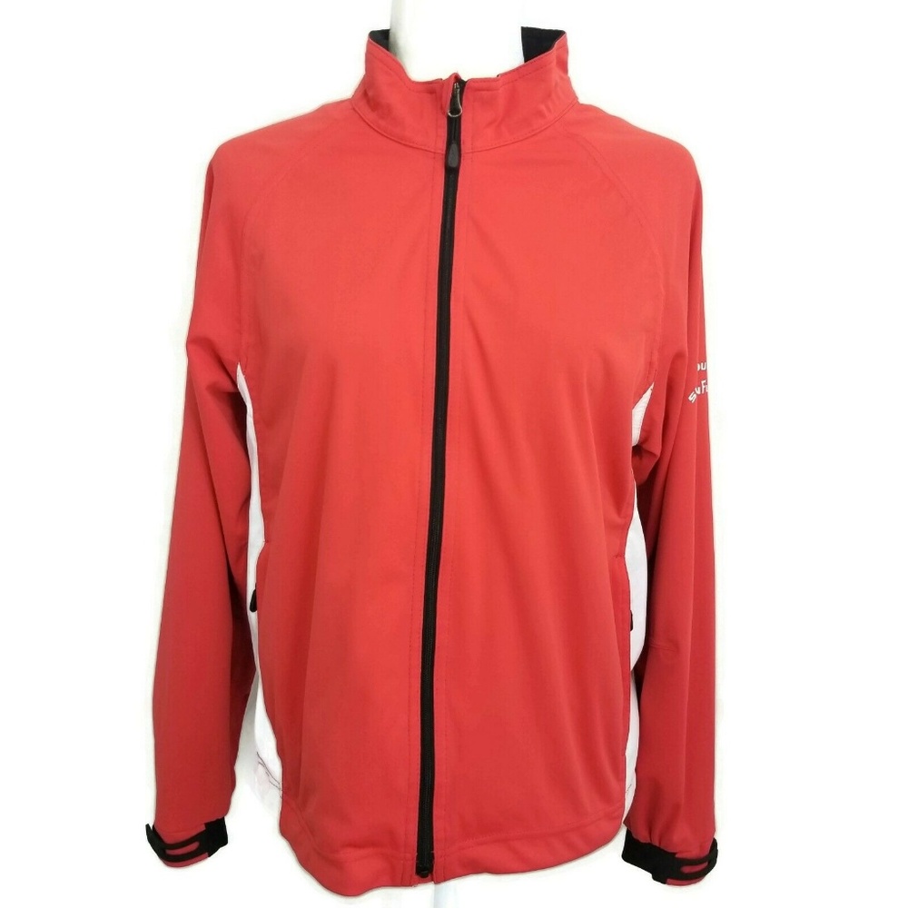 Sun Mountain Rainflex M Jacket Red White Nwot - image 1